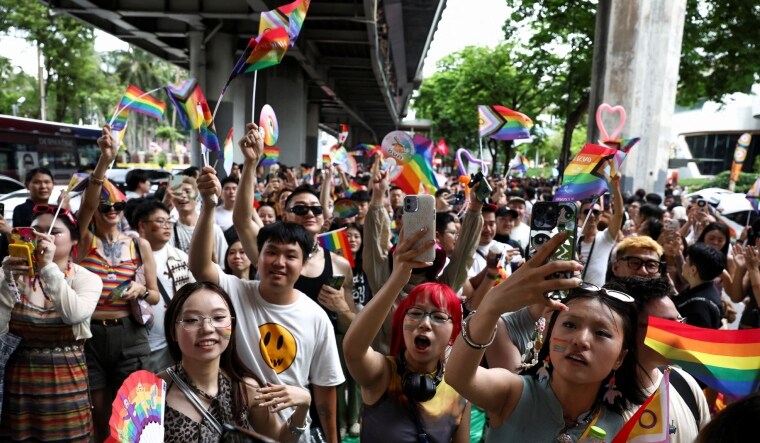 People take part in the annual LGBTQ+ Pride parade in Bangkok, Thailand | Reuters