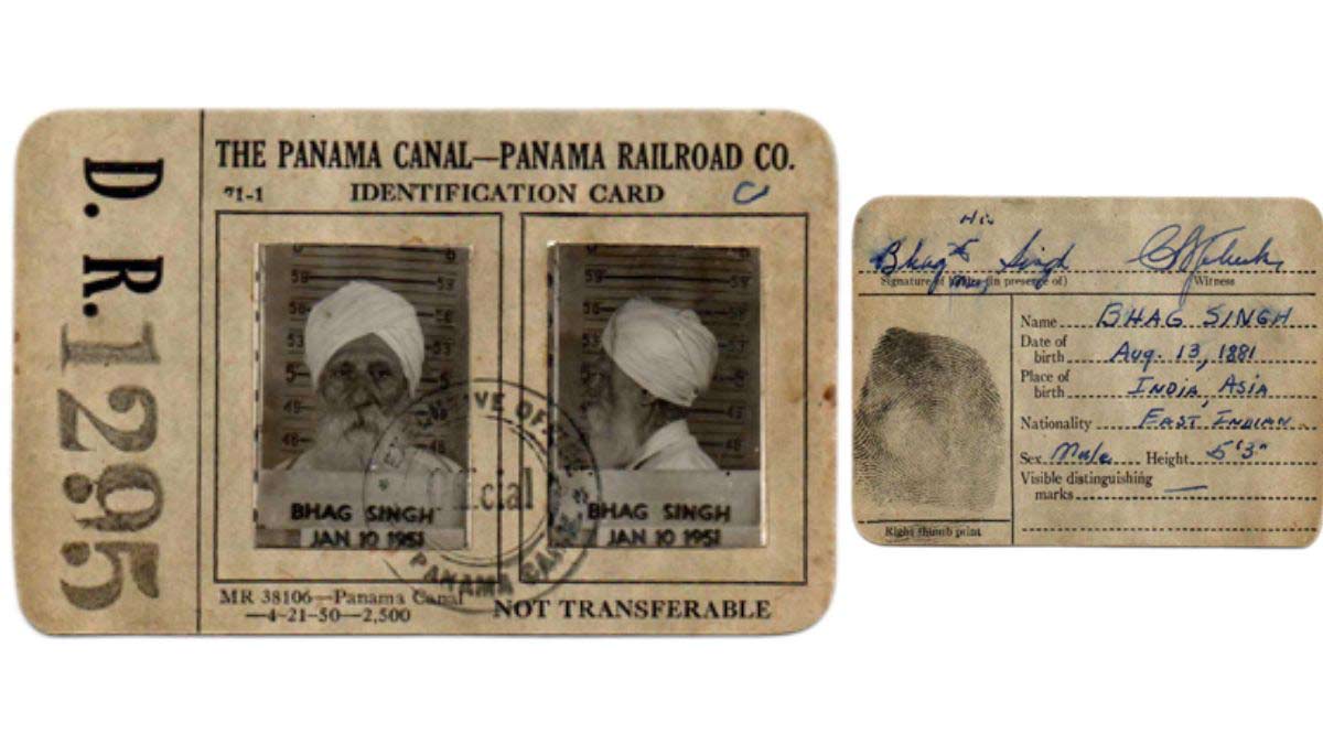 Bhag Singh's ID card
