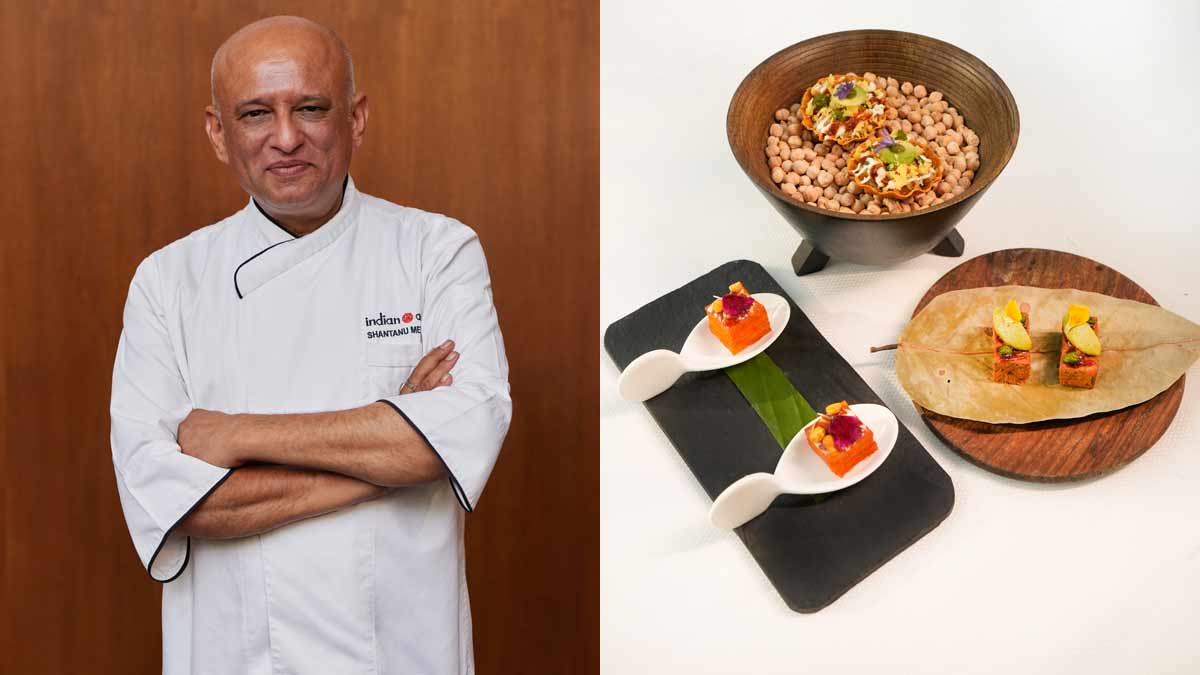 (L) Executive chef Shantanu Mehrotra, (R) New tasting menu dishes