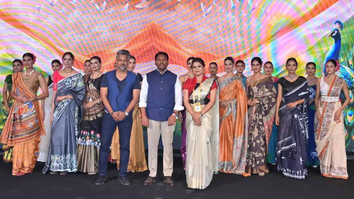 The opening sequence, ‘Handloom to Silver Screen’, at the International Film Festival Delhi 2026, revisited iconic saree drapes inspired by memorable cinematic moments from the 1940s to the 2020s