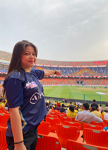 Refusing to give up: Sompura at the Narendra Modi Stadium in Ahmedabad.