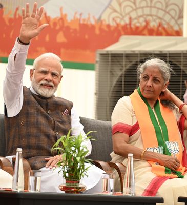 Leading from the front: Prime Minister Narendra Modi with Finance Minister Nirmala Sitharaman | Getty Images
