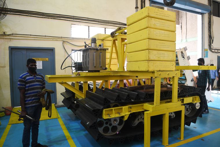 Deep-sea mining machine VARAHA, developed by the National Institute of Ocean Technology | Bhanu Prakash Chandra