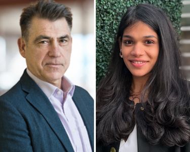 Mark Linscott and Anushka Shah