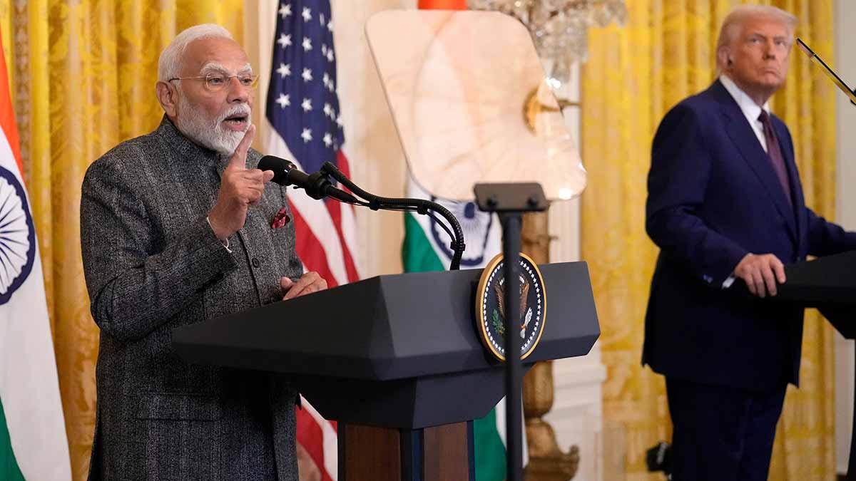Trade tangle: Prime Minister Narendra Modi with President Donald Trump at the White House during his February visit | AP