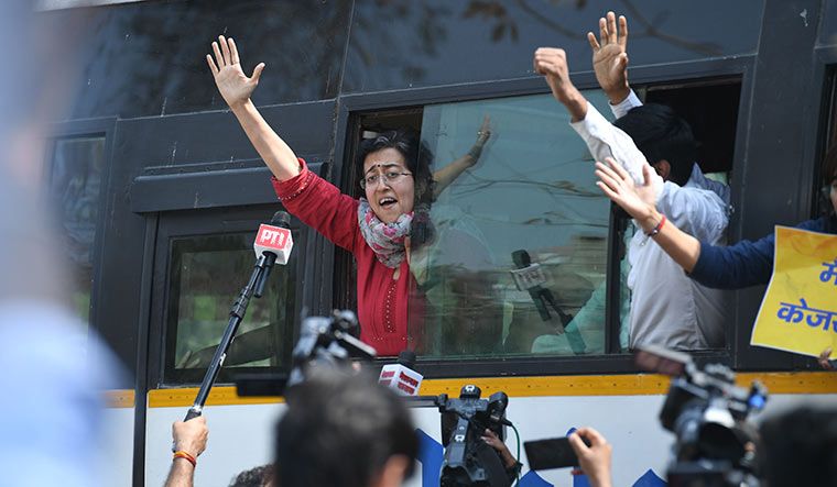 39-Atishi-during-an-AAP-protest