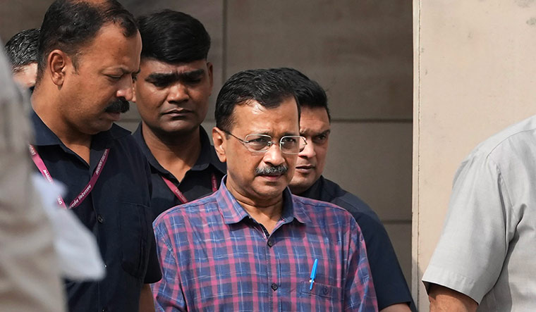 [File] Delhi Chief Minister Arvind Kejriwal at the Rouse Avenue court in Delhi | PTI