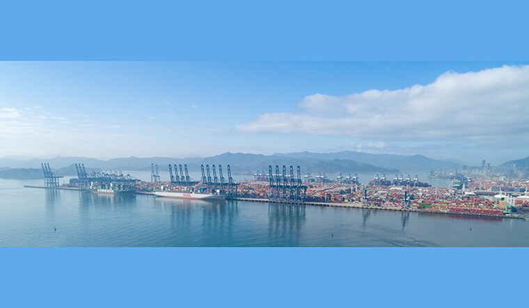 Connecting to the world: Container ships at Yantian port in Shenzhen city in China | Shutterstock