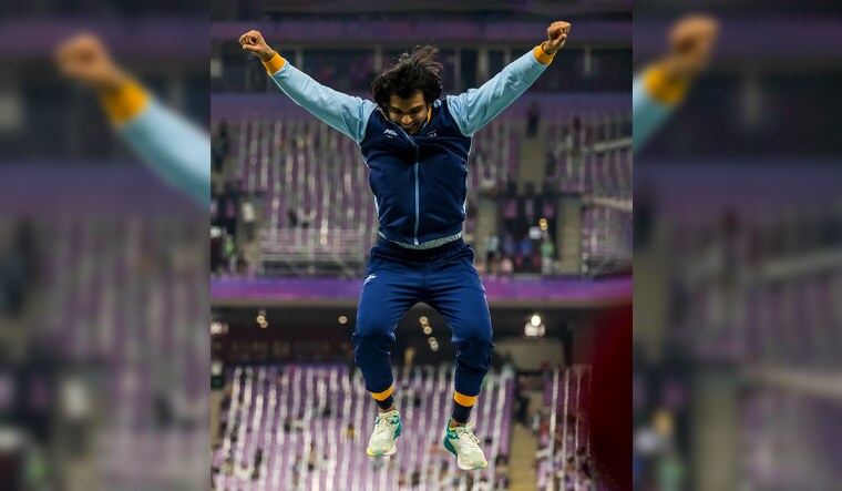 Neeraj Chopra - Age: 26, Olympic Champion World Champion (2023), Diamond League Final Winner (2022) | Getty Images