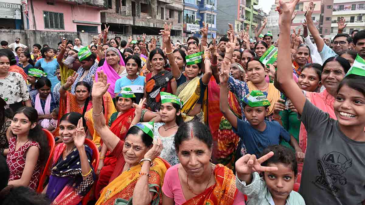 Women power: An election rally by Bihar Chief Minister Nitish Kumar at Phulwari Sharif, Patna | Sanjay Ahlawat