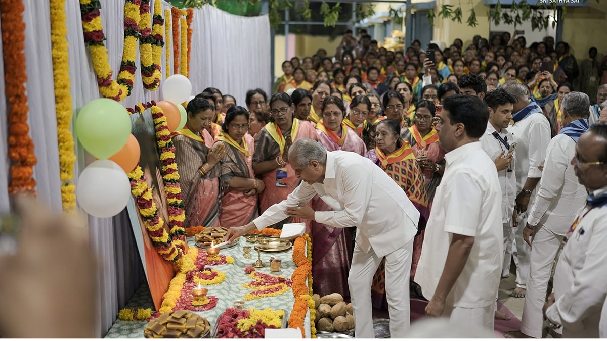 Serving Society, Serving god: Inauguration of the kitchen at Prasanthi Nilayam for the centenary celebrations 