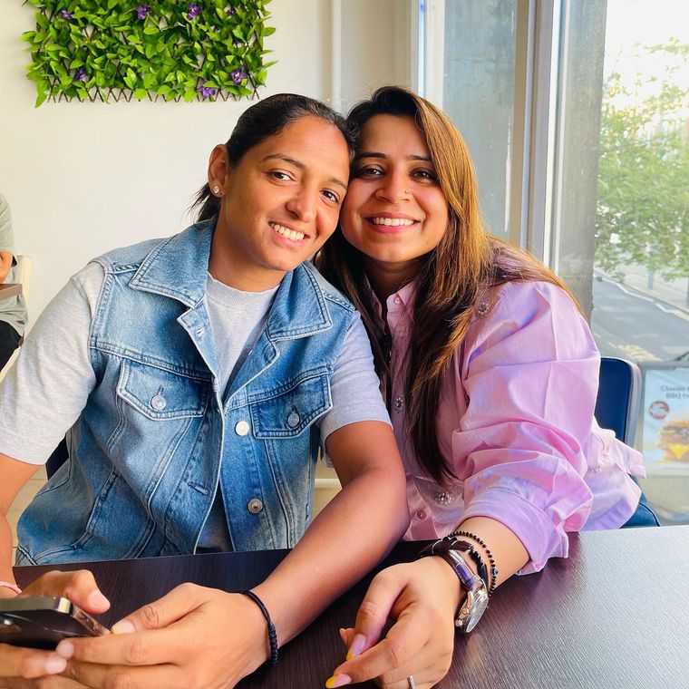 Lasting bond: Harmanpreet with manager and friend Nupurr Kashyap | instagram@imharmanpreet kaur