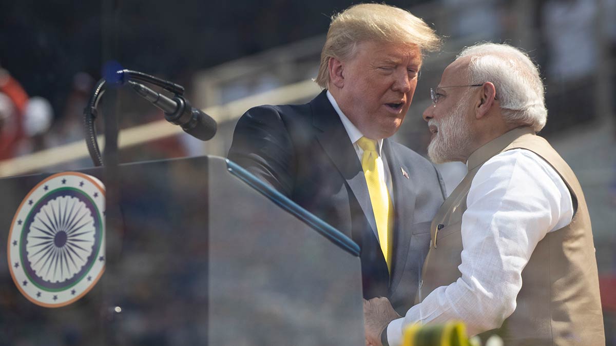 India Namaste Trump