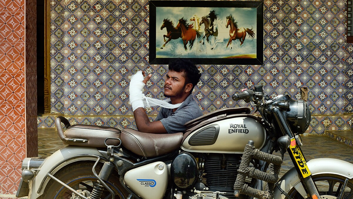 A ride to forget: Ayyasamy with his Bullet | Sanjoy Ghosh