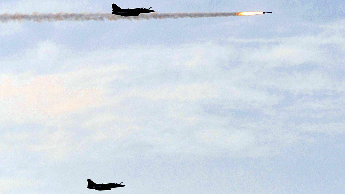 On target: Rafale jets (photo taken at a drill in 2024) were employed for the first time in combat by India on May 7 | Sanjay Ahlawat