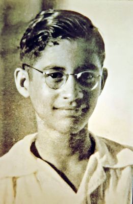 Filial ties: Dutt in his teens