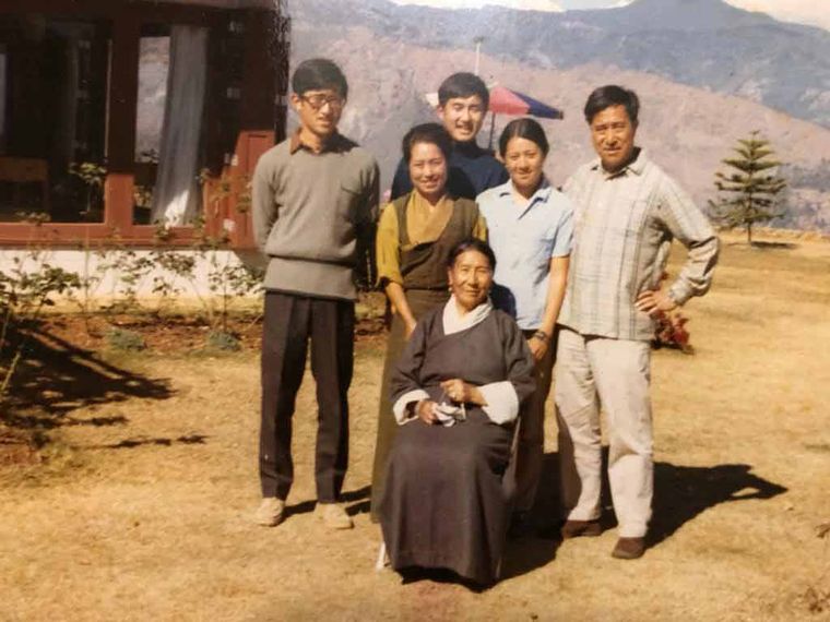 Timeless bonds: The Dalai Lama’s mother, Diki Tsering, with grandson Khedroop Thondup (extreme left) | Family Album