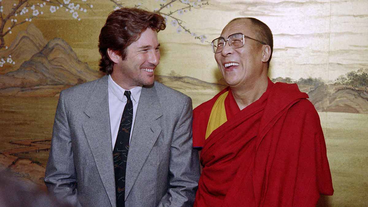 Life’s learnings: Richard Gere with the Dalai Lama in New York in 1987 | AFP