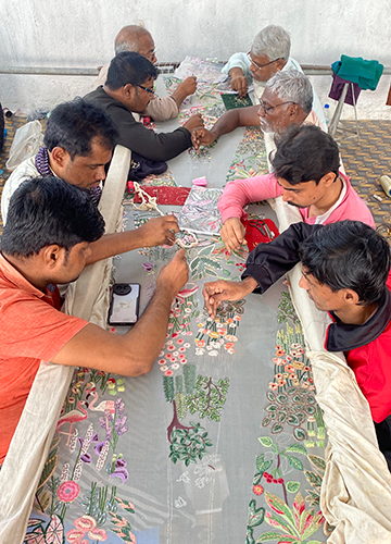 In good hands: The embroidery artisans at the atelier of Rahul Mishra and Afzalbhai in Bargachia don’t recognise Zendaya | Namrata Zakaria