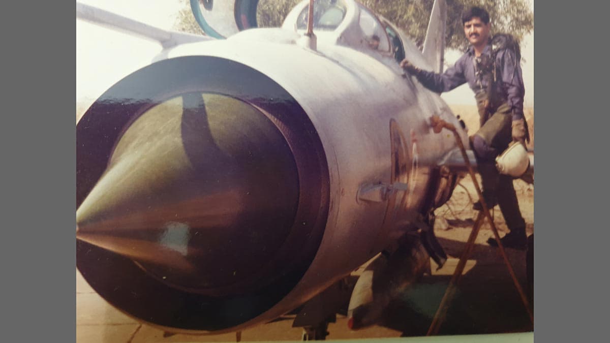 Flying partner: Thapliyal with the MiG-21.