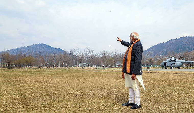 Points to ponder: Prime Minister Narendra Modi during a visit to Srinagar on March 7 | PTI