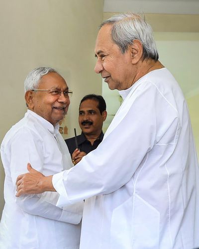 Best laid plans: Bihar Chief Minister Nitish Kumar (left) is back in the NDA fold, and Odisha Chief minister Naveen Patnaik is expected to follow suit | PTI