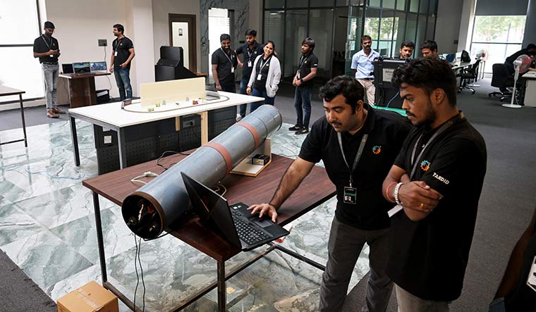 Space for innovation: Employees at Tardid  Technologies, which started from a Café Coffee Day outlet before moving to a 12,000sqft space | Bhanu Prakash Chandra