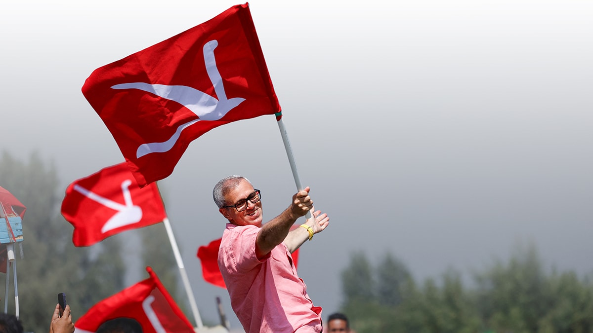 Hope floats: Omar Abdullah campaigning in Srinagar | Reuters