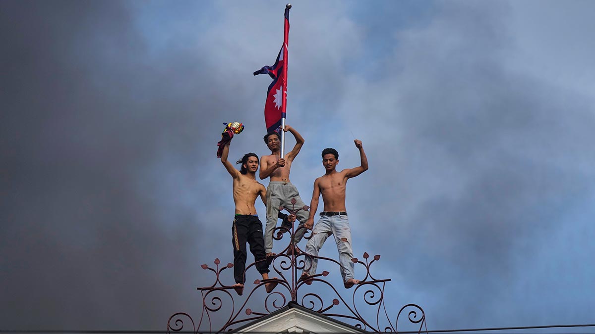 APTOPIX Nepal Protest