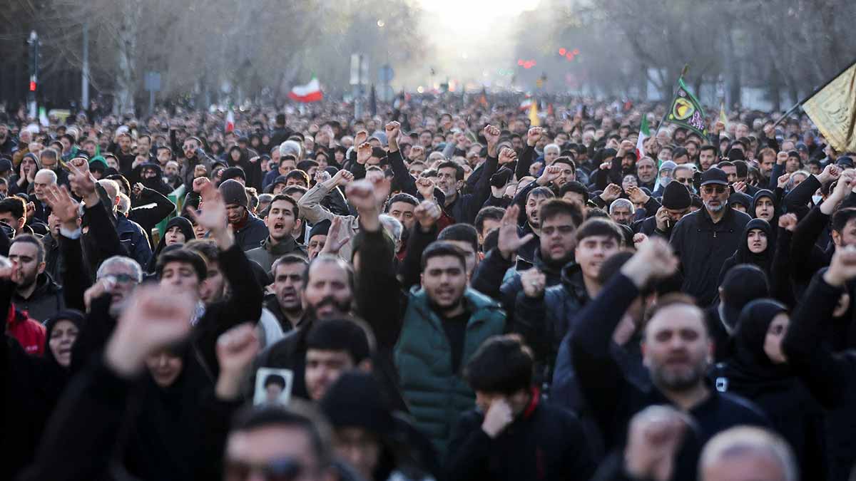 Undying allegiance: A rally in Tehran after Khamenei was killed | Reuters
