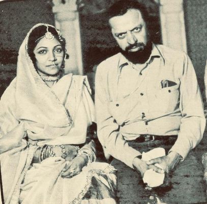 Deepti Naval with Shyam Benegal