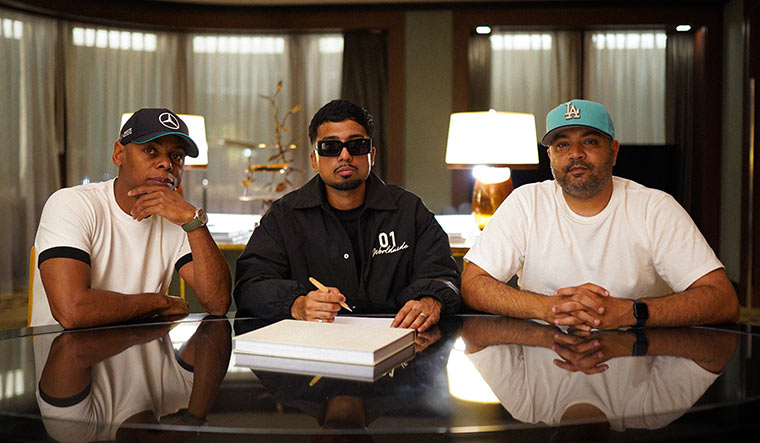 Deal makers: (From left) Ty Ty Smith, DJ Lyan, Shabz Naqvi.