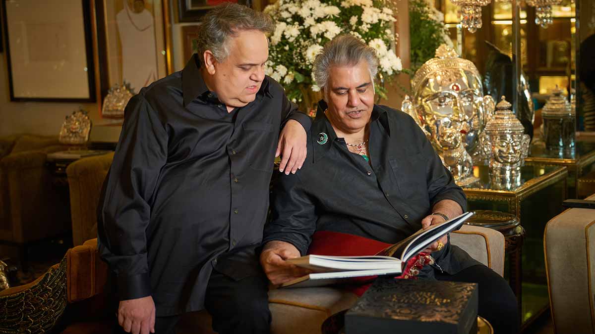 Pair with flair: Abu Jani (right) and Sandeep Khosla.
