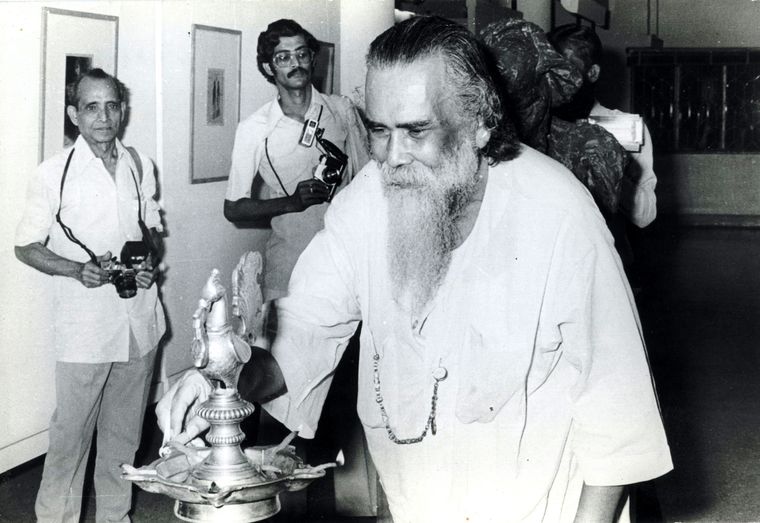 Lasting legacy: Sundaram’s father Subho Tagore, a pioneering modernist painter.