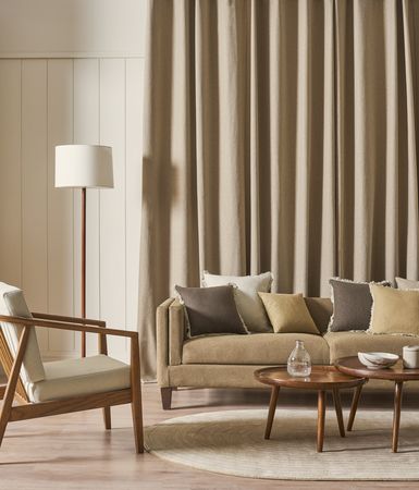 An elegant space crafted by Sansaar, a D’decor brand.
