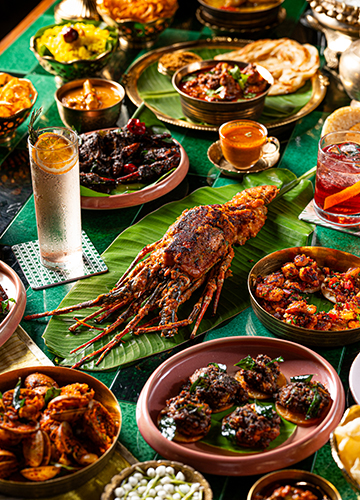 The sumptuous spread at Tanjore Tiffin Room.