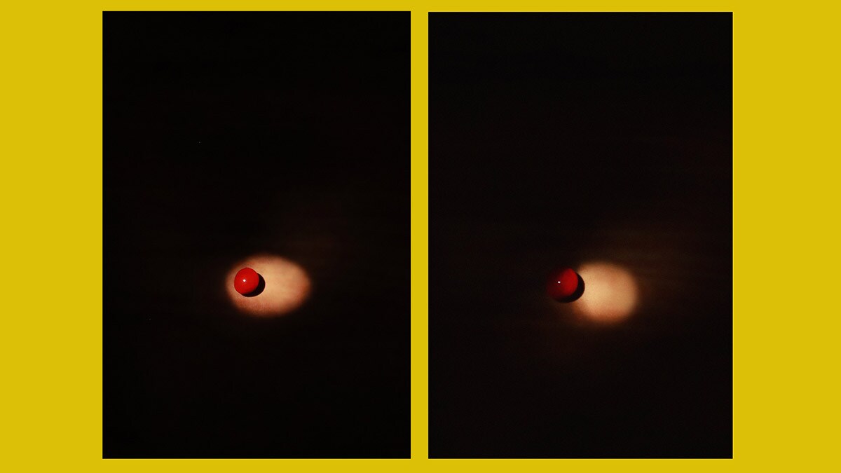 Magical moments: Manoj recreates a scene involving manjadikkuru (red lucky seed) from punathil kunjabdulla’s novel smarakashilakal. The author describes how the shifting light in a classroom gives the illusion that the manjadikkuru is moving on its own.