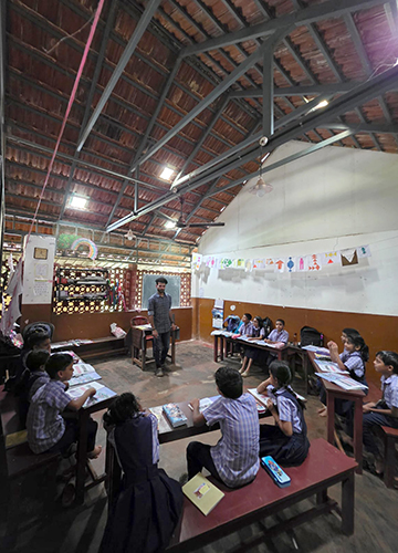 Schools like Andoor ALP School adopted this seating arrangement