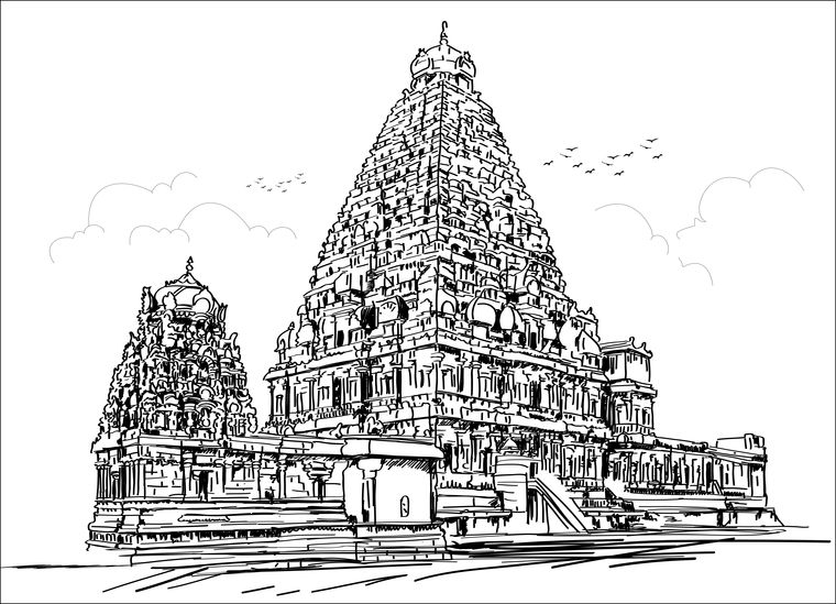 Temple run: An illustration of the Brihadeeswara temple in Thanjavur, Tamil Nadu, built during the Chola dynasty | Shutterstock