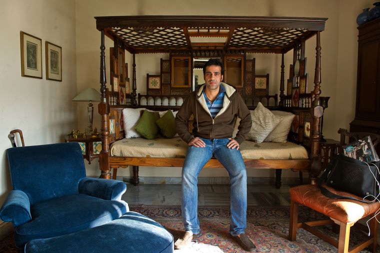 No place like home: Aatish Taseer in his Delhi home in 2014 | Sanjay Ahlawat
