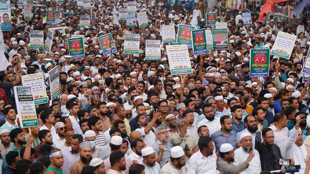 Surging support: Activists of the Bangladesh Jamaat-e-Islami take out a rally in Dhaka | Getty Images