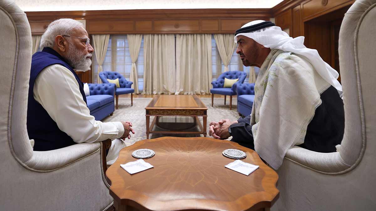 Warm vibes: Prime Minister Narendra Modi with UAE President Mohamed bin Zayed Al Nahyan in New Delhi on January 19, 2026 | PIB