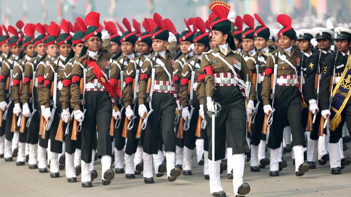 Looking right: A contingent of women personnel of the Indian Army | Indian Army