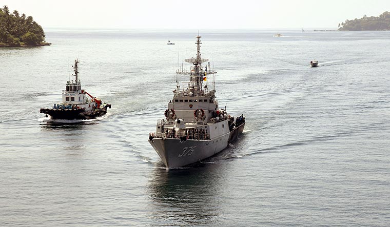 Miles to go: Navies of India and Indonesia take part in the coordinated patrol exercise in the Andaman Sea and the Strait of Malacca | PTI