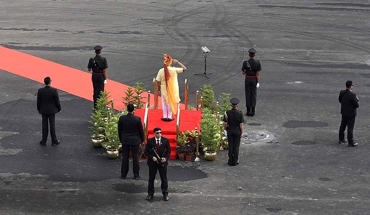 Shadow warriors: A view of Prime Minister Narendra Modi’s security detail | Getty Images