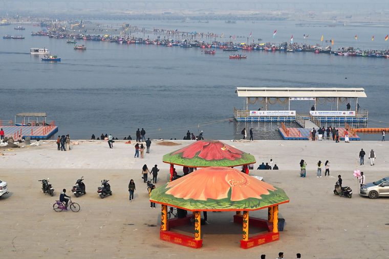 Arail Ghat, which has been beautified | Salil Bera