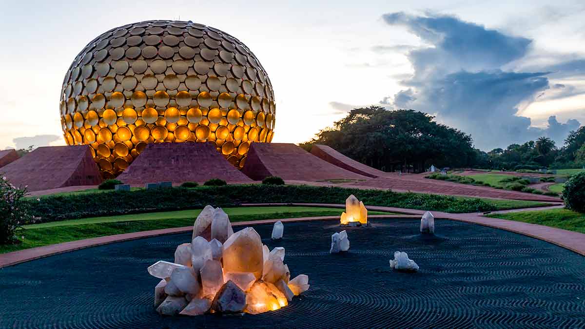For the soul: Matrimandir in Auroville.