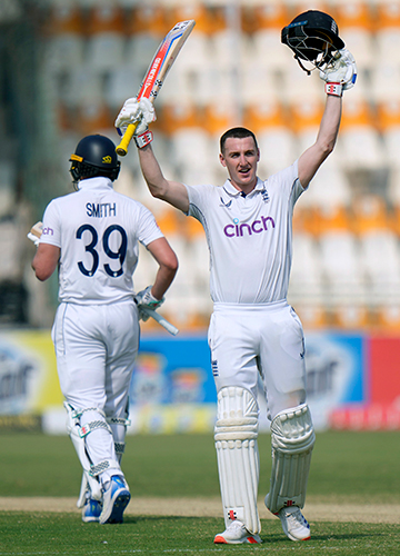 Bang bang brook: Harry Brook scored the second fastest triple hundred in Tests against Pakistan in the first Test in Multan | AP
