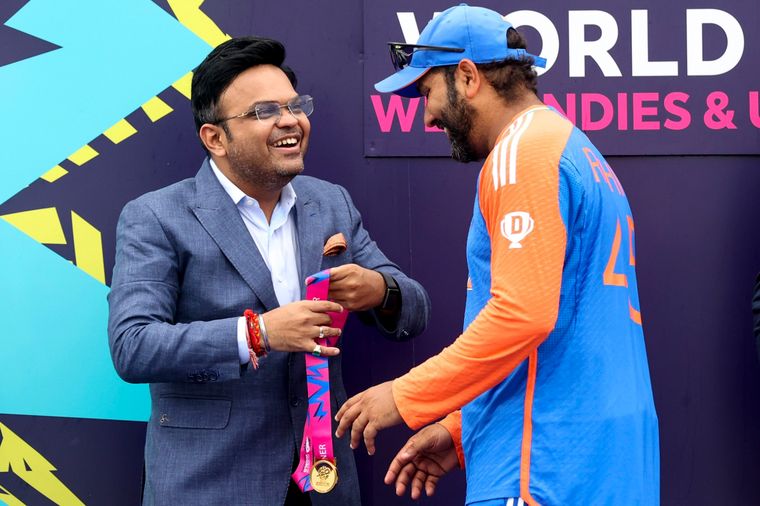 Rohit Sharma with Jay Shah | PTI