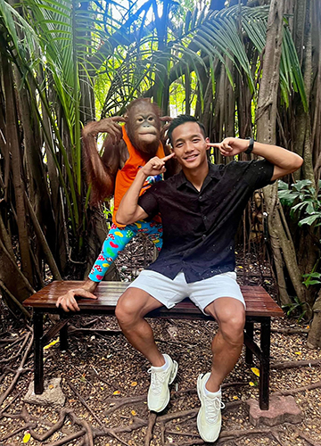 Blocking out the noise: Chhangte vacationed in Thailand ah2ead of the 2024-25 season. He has been named Mumbai City captain | Courtesy Facebook